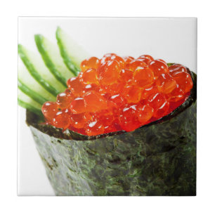 Ikura (Salmon Roe) Gunkan Maki Sushi Tegeltje