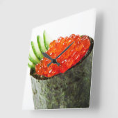 Ikura (Salmon Roe) Gunkan Maki Sushi Vierkante Klok (Hoek)