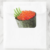 Ikura (Salmon Roe) Gunkan Maki Sushi Vierkante Sticker (Tas)