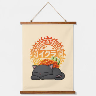 Ikura Salmon Roe Sushi Cat Hangend Wandkleed