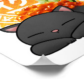 Ikura Salmon Roe Sushi Cat Poster (Hoek)