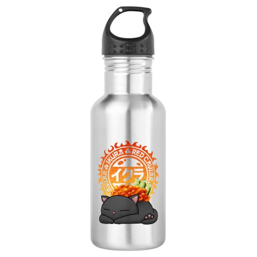 Ikura Salmon Roe Sushi Cat Waterfles (Voorkant)
