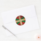 Ikurriña antigua ronde sticker (Envelop)