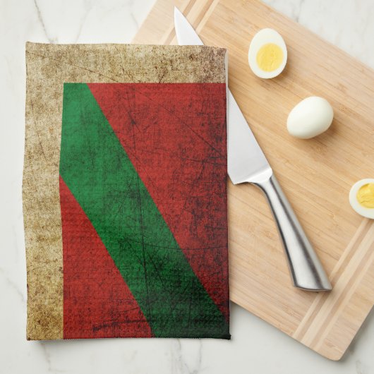 Ikurriña antigua theedoek (Quarter Fold)