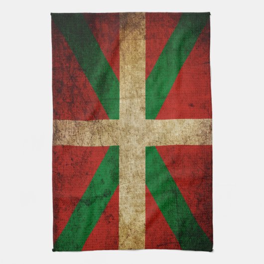 Ikurriña antigua theedoek (Verticaal)