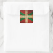 Ikurriña antigua vierkante sticker (Tas)