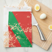 Ikurriña desgastada theedoek (Quarter Fold)