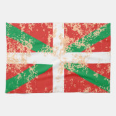 Ikurriña desgastada theedoek (Horizontaal)