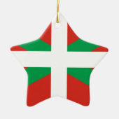IKURRIÑA DRAPEAU BASQUE EUSKADI FLAG VASCA KERAMISCH ORNAMENT (Voorkant)