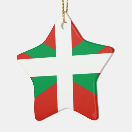 IKURRIÑA DRAPEAU BASQUE EUSKADI FLAG VASCA KERAMISCH ORNAMENT (Links)