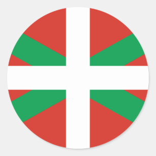 IKURRIÑA DRAPEAU BASQUE EUSKADI FLAG VASCA RONDE STICKER