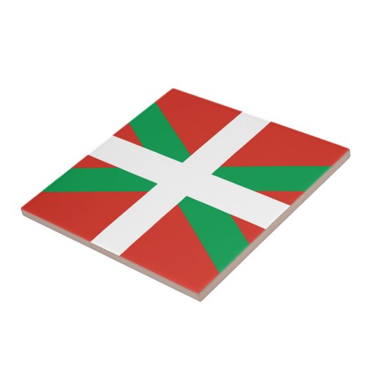 IKURRIÑA DRAPEAU BASQUE EUSKADI FLAG VASCA TEGELTJE (Zijkant)