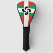 Ikurrina met Lauburu symbool Golfheadcover (Voorkant)