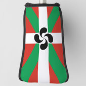 Ikurrina met Lauburu symbool Golfheadcover (Draai 90)