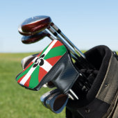 Ikurrina met Lauburu symbool Golfheadcover (Insitu)