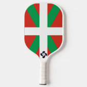 Ikurrina met Lauburu symbool Pickleball Paddle (Achterkant)