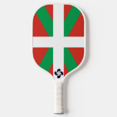 Ikurrina met Lauburu symbool Pickleball Paddle (Voorkant)