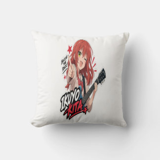 : Ikuyo Kita Anime Gitaar Sticker | Rock Muziek  Kussen