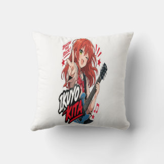 : Ikuyo Kita Anime Gitaar Sticker | Rock Muziek  Kussen