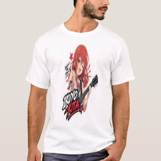 : Ikuyo Kita Anime Gitaar Sticker | Rock Muziek  T-shirt