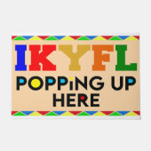 Ikyfl, hier komen is dit huis deurmat (Voorkant)