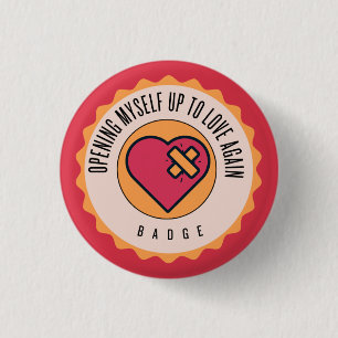 Ikzelf weer tot liefde openstellen ronde button 3,2 cm