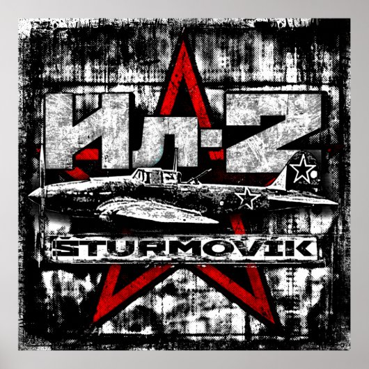 Il-2 Sovjet-vliegtuig Poster (Voorkant)