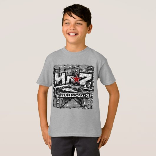 Il-2 Sovjet-vliegtuig T-shirt (Voorkant volledig)