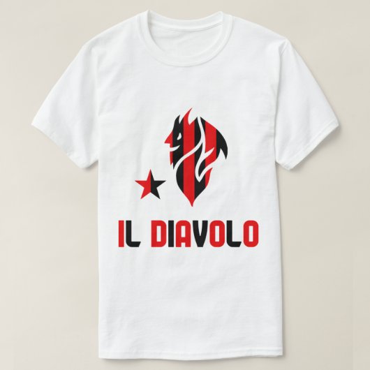Il Diavolo milan striped T-shirt (Design voorkant)