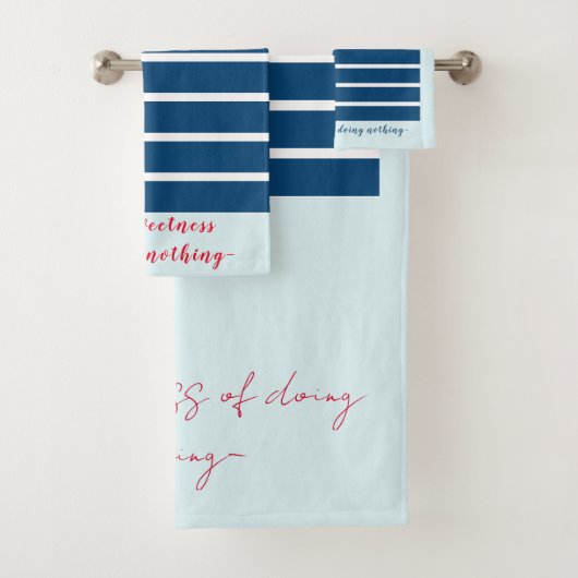 "Il Dolce Far Niente" Bad Handdoek (Insitu)