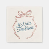 Il Dolce Far Niente:  Italiaanse papieren servette Servet (Voorkant)