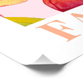 Il Dolce Far Niente, Perzik Poster Italiaanse muur (Hoek)