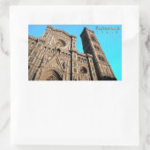 Il Duomo di Firenze Rechthoekige Sticker (Tas)