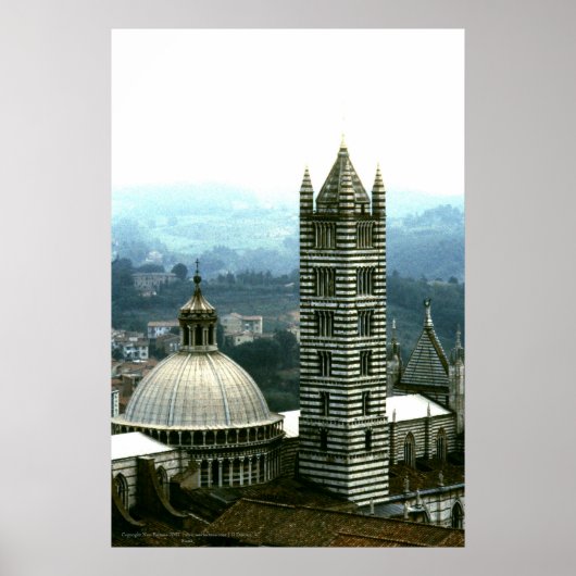 Il Duomo, Siena, Italië | Afdrukken Poster (Voorkant)