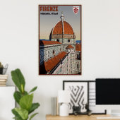 il Duomo uit de Campanile van Giotto Poster (Thuiskantoor)