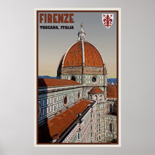 il Duomo uit de Campanile van Giotto Poster (Voorkant)