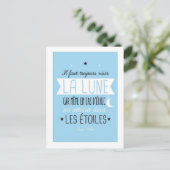 Il faut toujours viser la lune briefkaart (Staand voorkant)