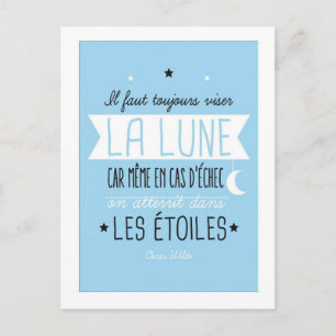 Il faut toujours viser la lune briefkaart