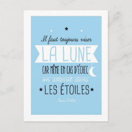 Il faut toujours viser la lune briefkaart