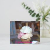 Il gelato italiano... briefkaart (Staand voorkant)