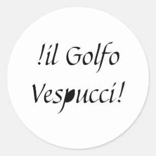 Il Golfo Vespucci Jeff Hankamer Artjunkhaus Stripv Ronde Sticker