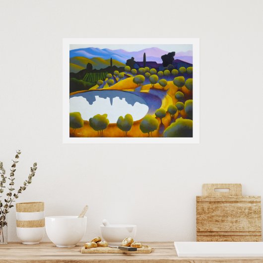 Il laghetto vicino a Bonsi Poster (Keuken)