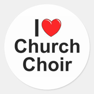 Il Love (Heart) Church Choir Ronde Sticker