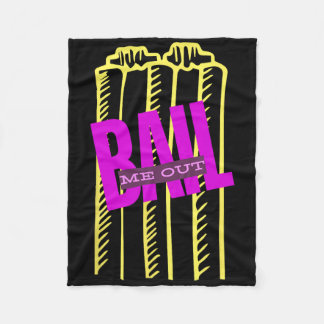 Il Me Out Funny Wickets Cricket T20 Fleece Deken