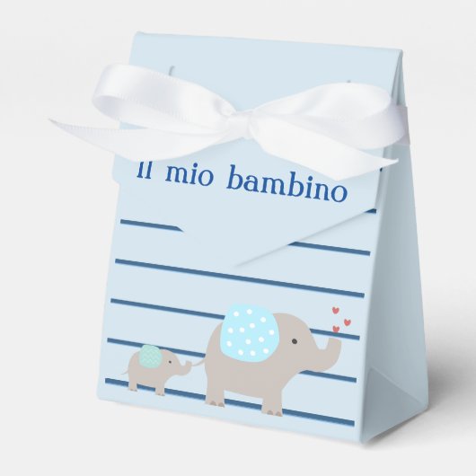 "Il mio bambino/my baby" Bedankdoosjes (Voorkant Zijde)
