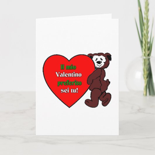 Il Mio Valentino Perferito Sei Tu Feestdagen Kaart (Voorkant)