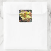 " il passag gio di fiori " vierkante sticker (Tas)
