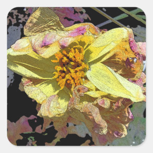 "IL passaggio Di fiori " Vierkante Sticker