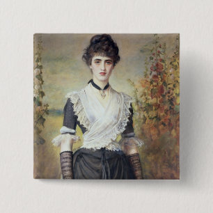 Il Penseroso Vierkante Button 5,1 Cm