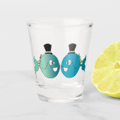 Il pesce che amava l'uccellino shot glas (Voorkant)
